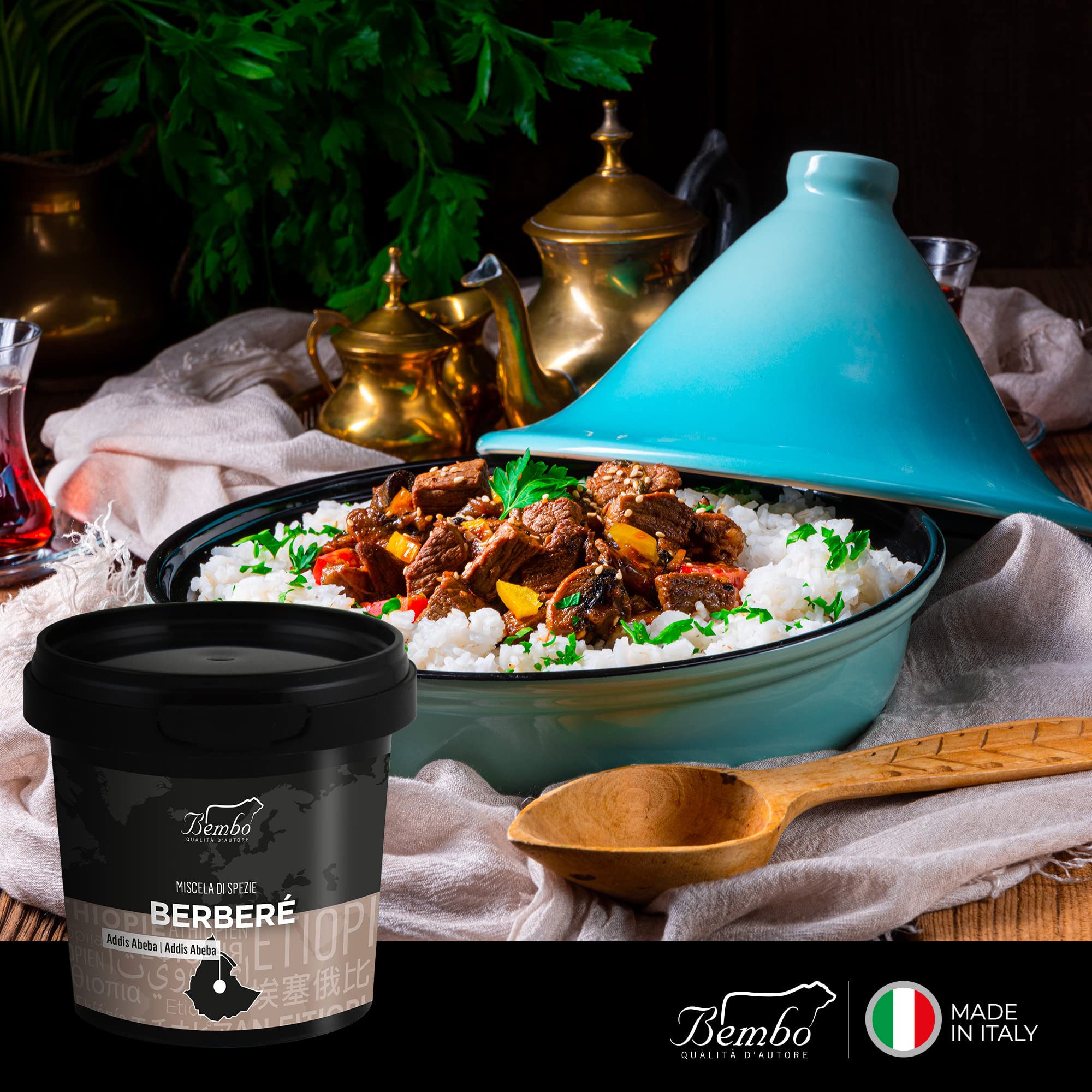Mezclas de Especias Bembo - Gran Sabor - Especias Gourmet - Las Mezclas más Famosas del Mundo - Idea de Regalo para Mujeres, Navidad, Cumpleaños - Aromas y Especias - Made in Italy