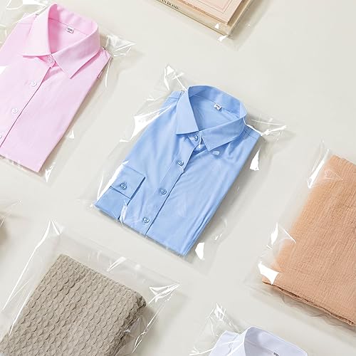 Miniatura 5 de joybest 1000 bolsas de celofán transparentes resellables de 11 x 14 pulgadas, bolsa de plástico de polipropileno autosellante para camisetas, fotos,