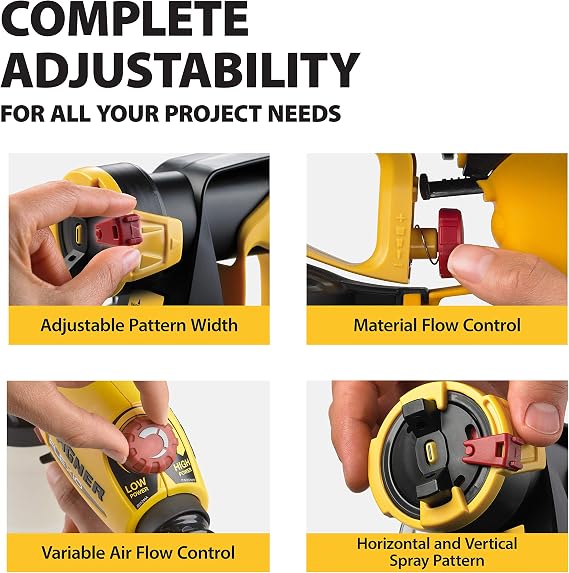 Wagner 0529021 FLEXiO 890 Stationary HVLP Paint Sprayer, Sprays Unthinned Latex, Includes Two Nozzles, iSpray Nozzle and Detail Finish Nozzle, Complete Adjustability for All Needs