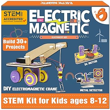 Butterfly Edufields 30In1 Stem Projects For Kids Ages 8-12 | Electricity & Magnetism Science Project Kit For Boys & Girls Aged 8-10-12-14 | Electric Circuits, Birthday Gift | Educational Learning Kits