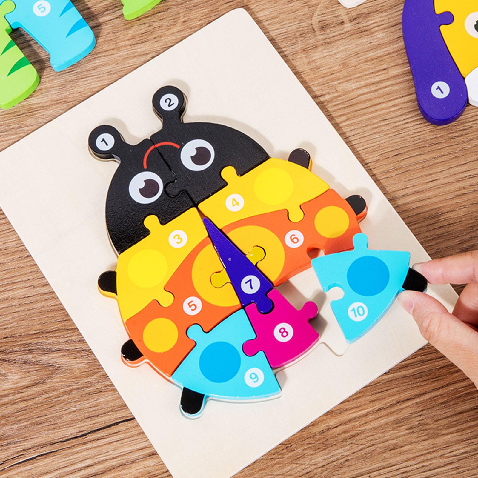 Set de Rompecabezas 3D de Animales, Juguete Educativo para el Desarrollo Cognitivo Temprano