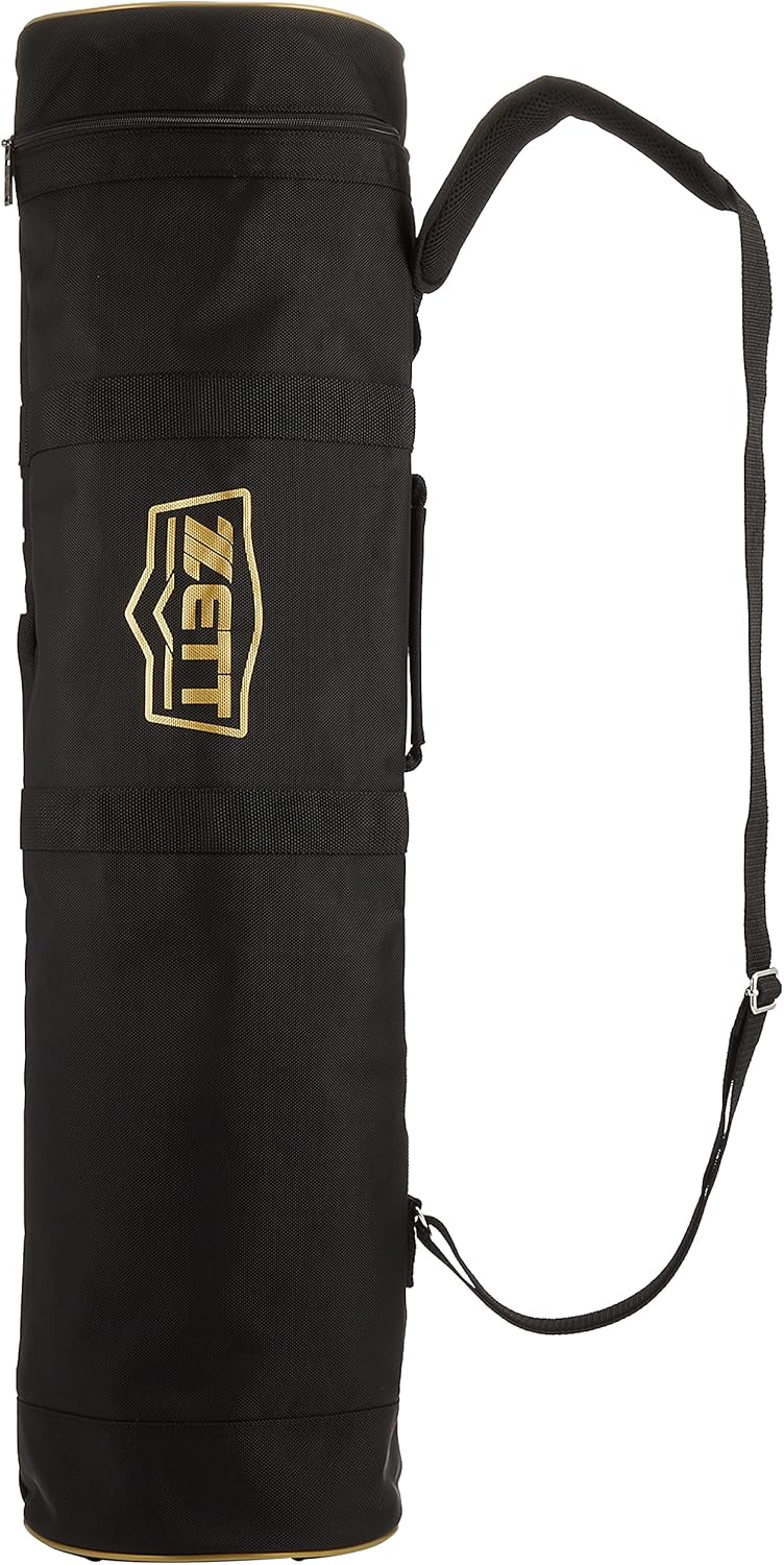 ZETT BC778 Baseball Bat Case, 8-10 Pieces, Black (1900)