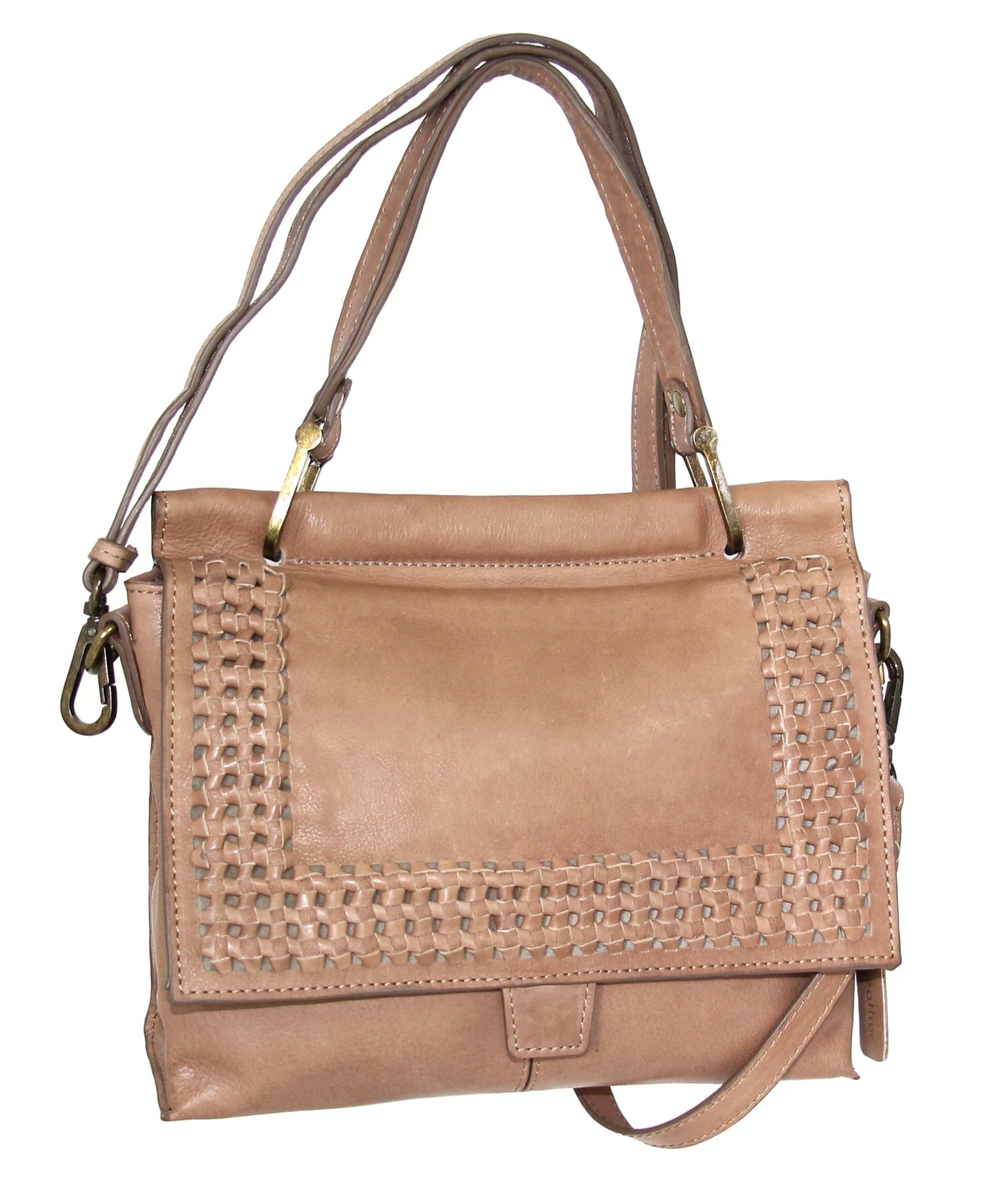 Nino Bossi Handbags Nino Bossi Alexis Leather Satchel Taupe