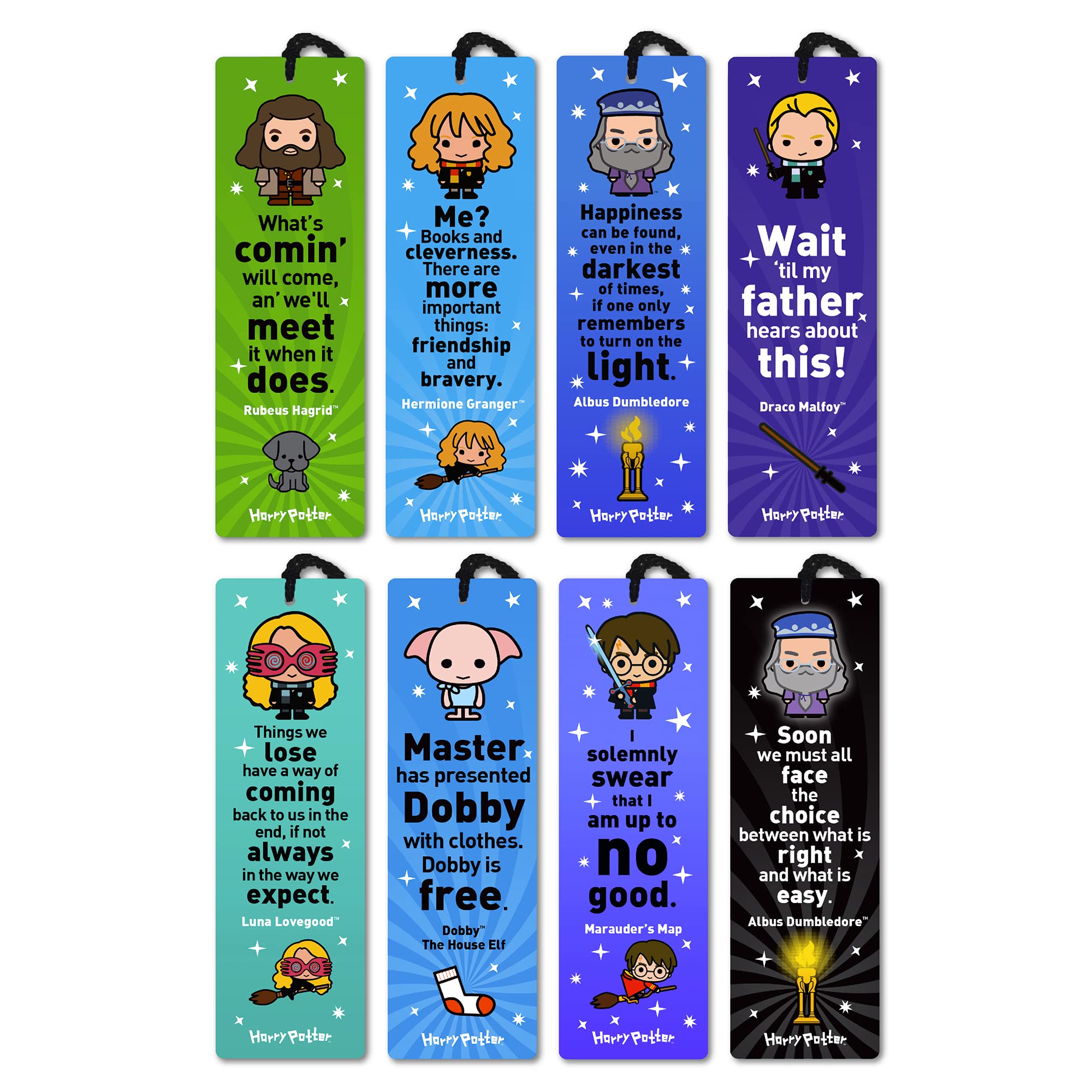 Buy Re-marks Harry Potter Gift Set Quotemark Collection of 8 Bookmarks - Includes Harry Potter ...