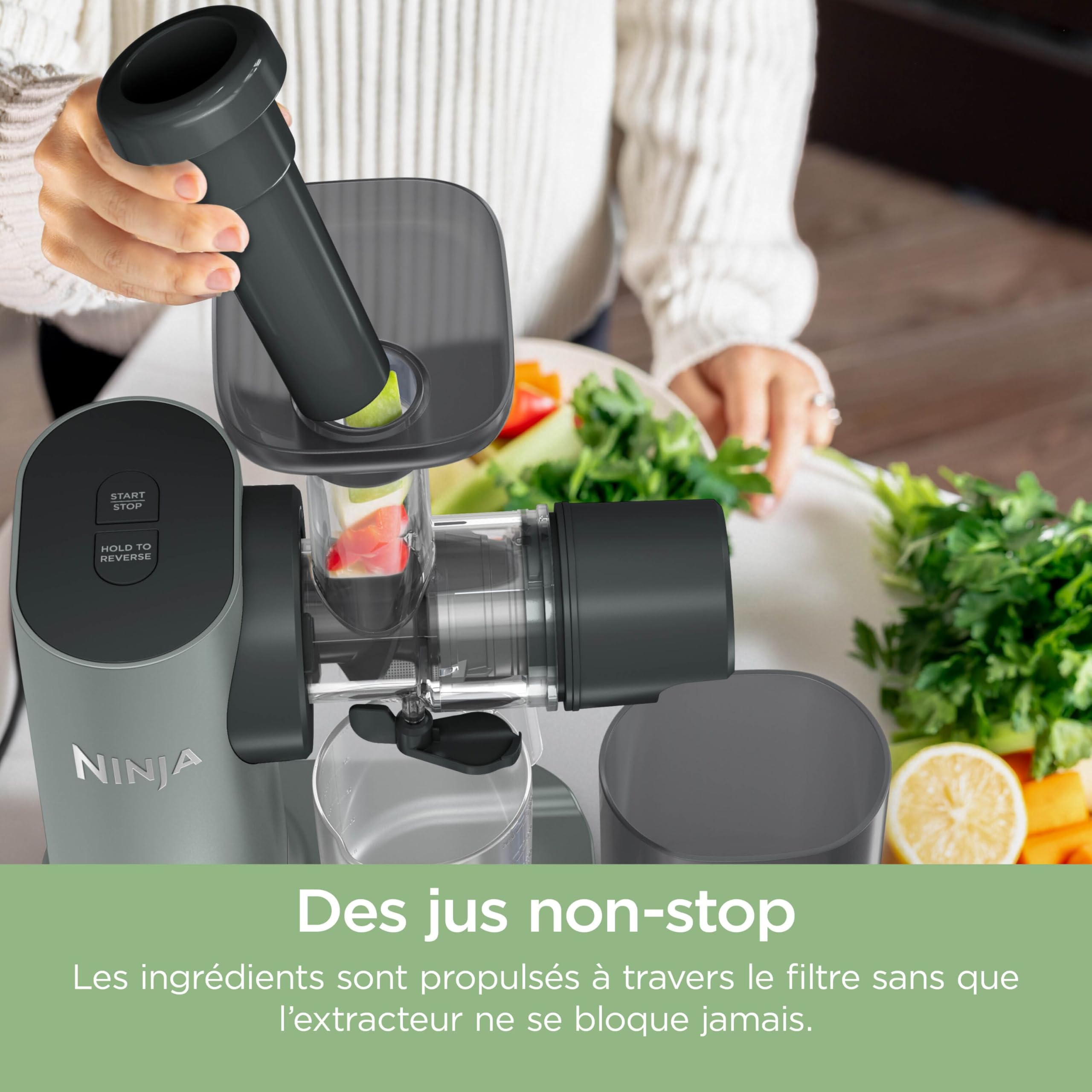 Ninja Extracteur de jus à froid 3-en-1,carafe de 700 ml JC152EU