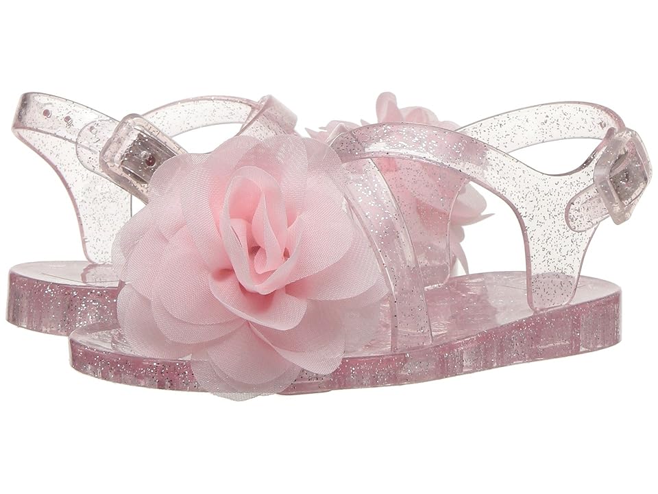 

Baby Deer First Steps Jelly Sandal with Flower (Infant/Toddler) (Pink) Girls Shoes