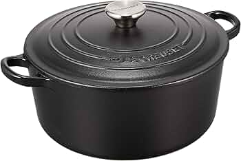 美品 Le Creuset ル・クルーゼ 両手鍋 ココット 20 マットブラック ル・クルーゼ ココット・エブリィ 20cm [マットブラック] (鍋