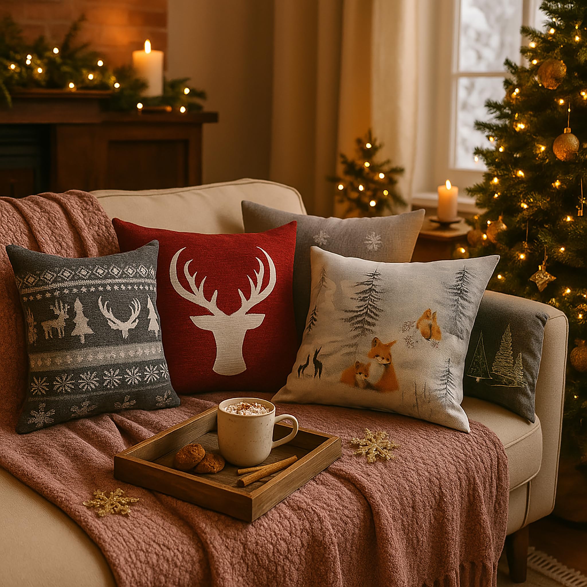 matches21 HOME & HOBBY Kissenfüllung 45x45 cm Innenkissen für Kissenhüllen - 4er Set weiche Polyester Sofa-Füllkissen