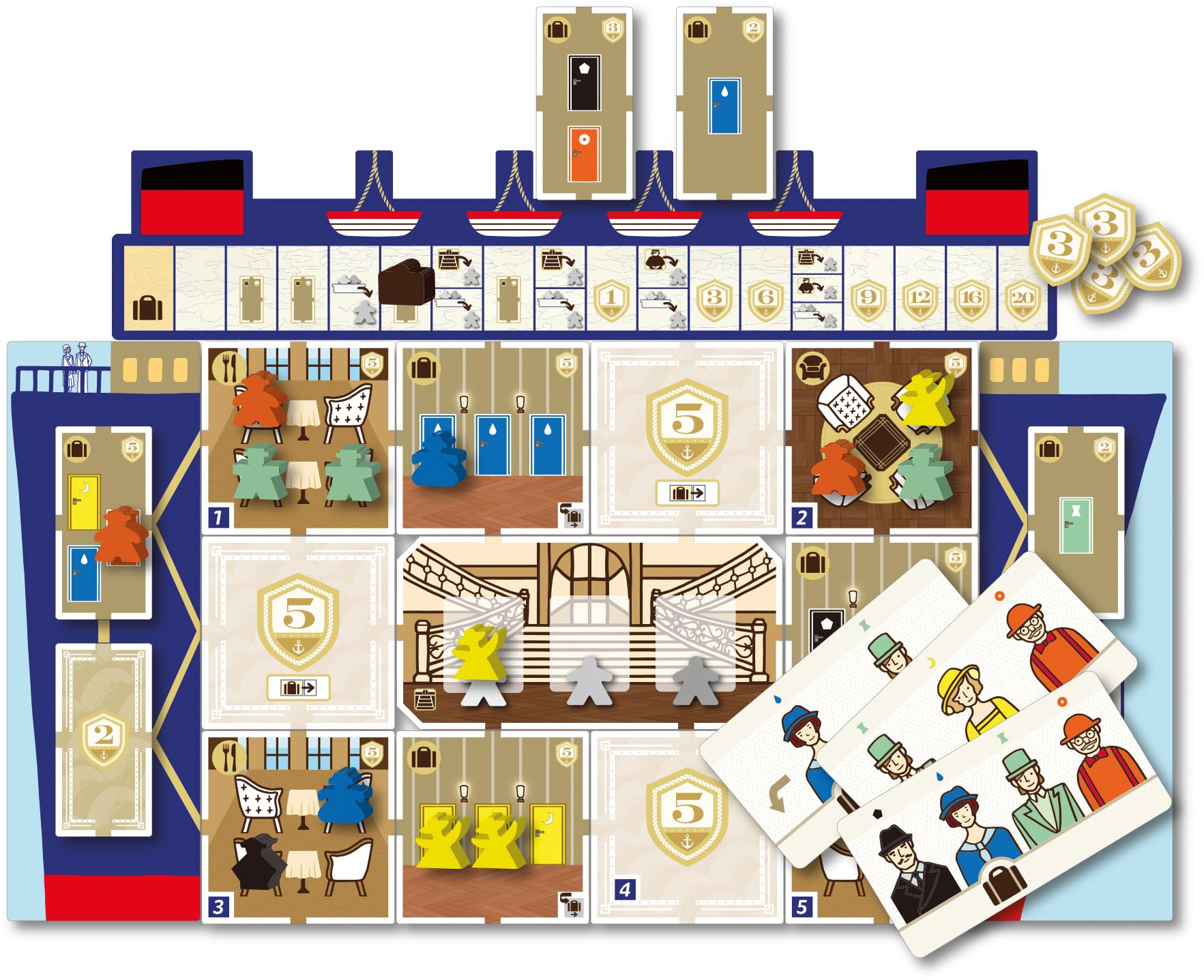 Asmodee - Come Sail Away - Saashi and Saashi - Jeu de Stratégie initié | Dès 10 Ans - 1 à 4 Joueurs - 25 min - Version française