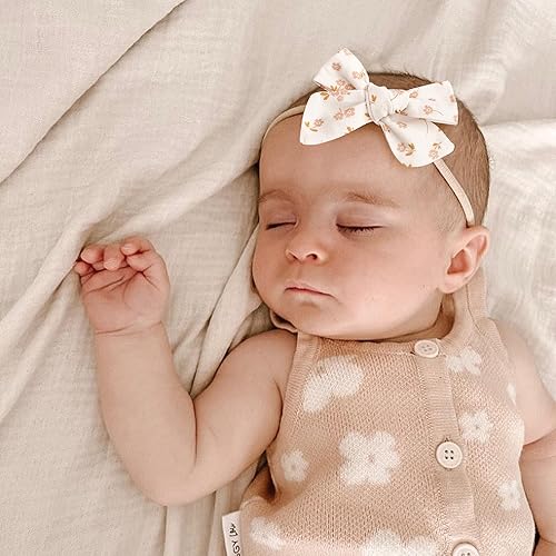 Miniatura 5 de Niceye Paquete de 12 diademas para el pelo para niñas y bebés, cintas elásticas de nailon para el pelo para recién nacidos, accesorios para el