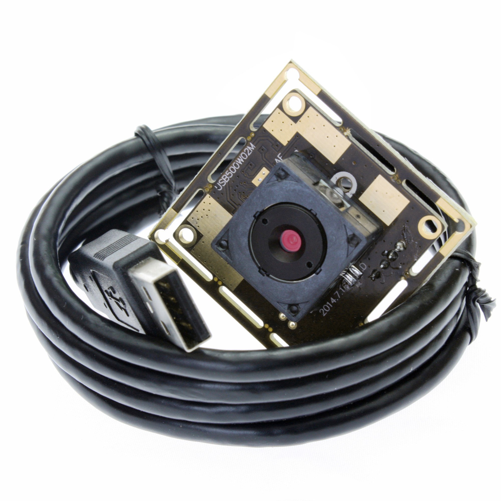 ELP 5mp Autofocus USB Camera for Computer and Raspberry Pi OV5640 USB2.0 Lightburn Laser Engraver Camera Module Smart Embedded Video Webcam Board,3.3ft/1m Cable for PC, Laptop, Jetson Nano
