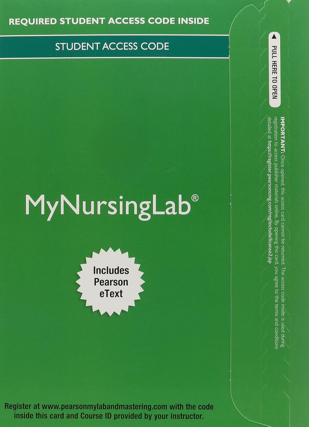 Buy MyLab Nursing with Pearson eText Access Card for Health