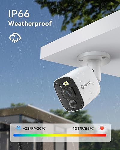 Miniatura 6 de Swann Cámara Bullet 1080p (complemento) - Cámara de seguridad con cable de alta resolución con visión nocturna y tecnología de sensor de