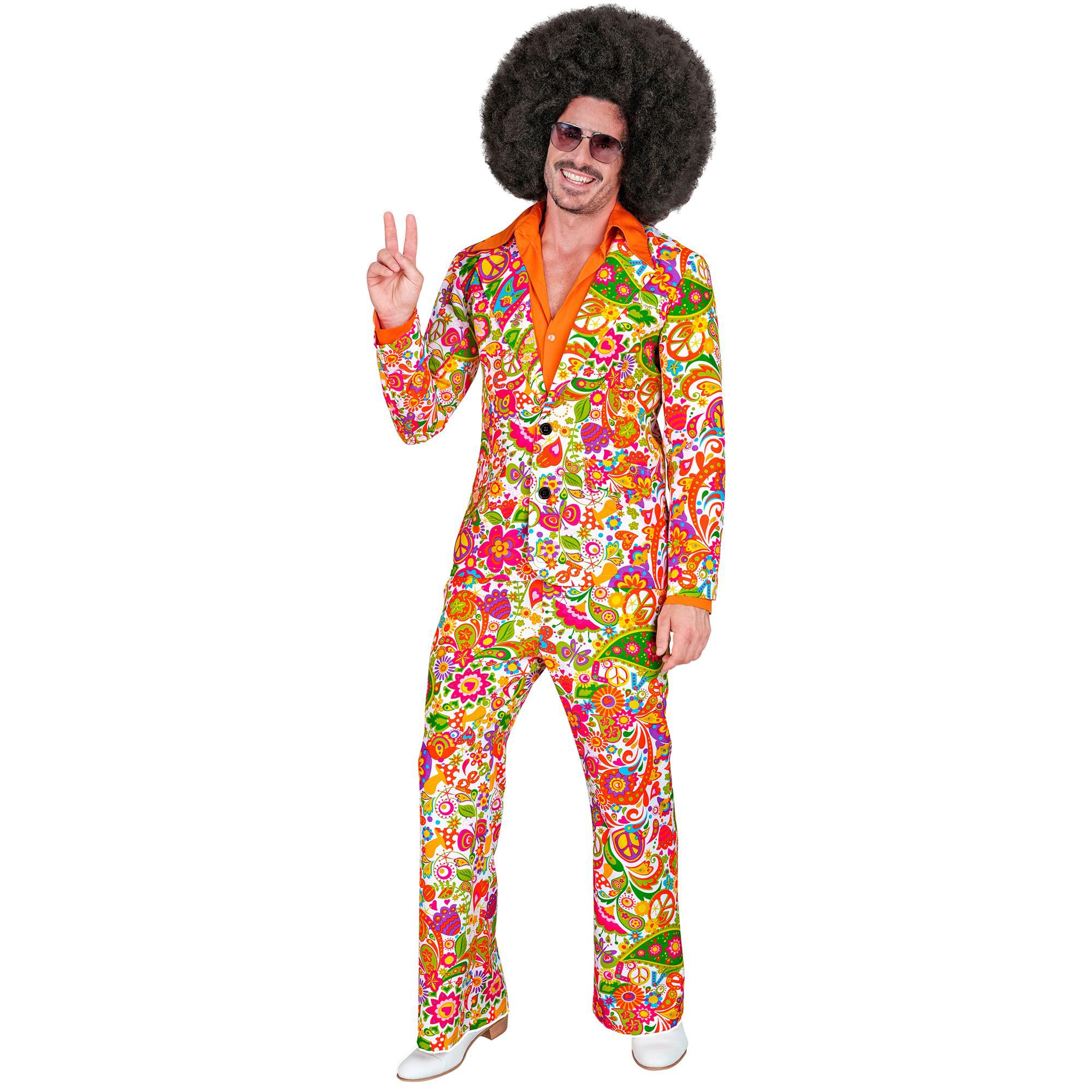 widmann 18734 Costume The 60s Fashion - Peace & Paisley XL