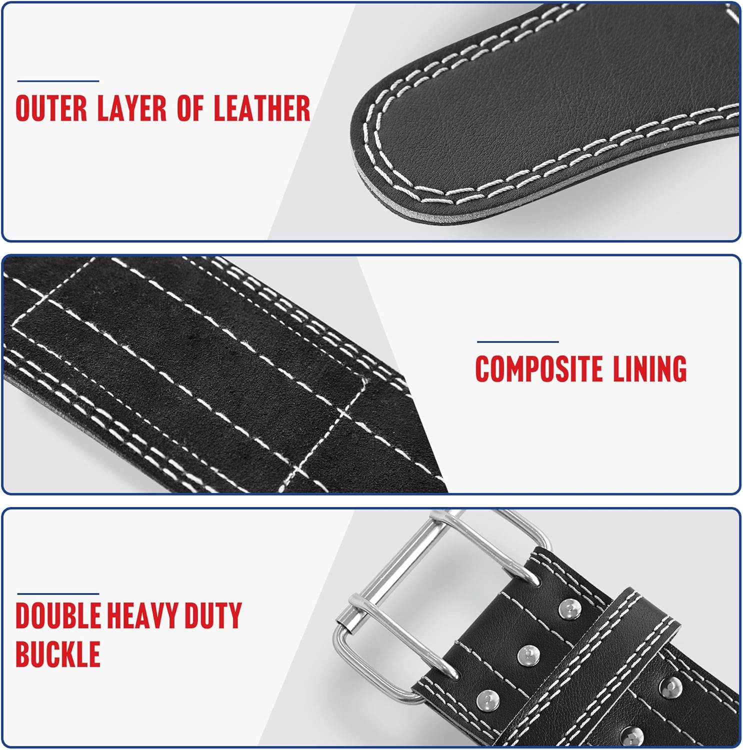 Elevens Lifting Belts Weight Belt Weightlifting Belts Leather GYM Belts for Strength Training, Lifting Support for Men & Women