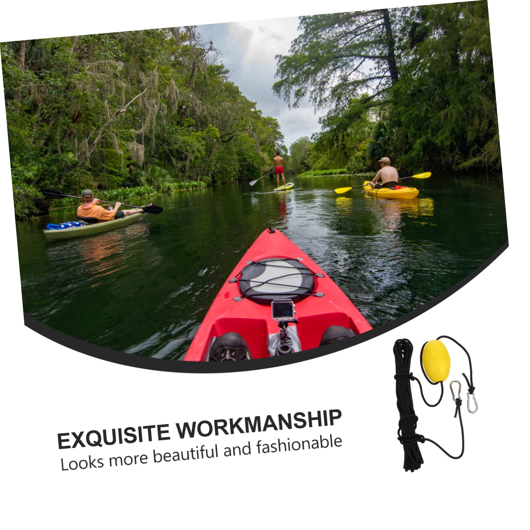 VANZACK 1 Set Canoe Buoy Ball Durable Rope Anchor System for Outdoor Fishing Diving Boating Float for Easy Visibility Versatile Use