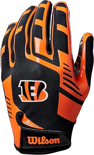Miniatura 86 de WILSON NFL Guantes de fútbol americano con ajuste elástico, para jóvenes y adultos