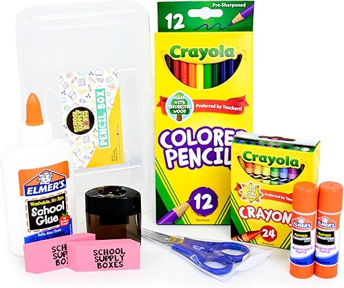 Miniatura 6 de Paquete de suministros esenciales para el regreso a clases para estudiantes de K-8  Juego de 20 piezas imprescindible para el primer día de escuela