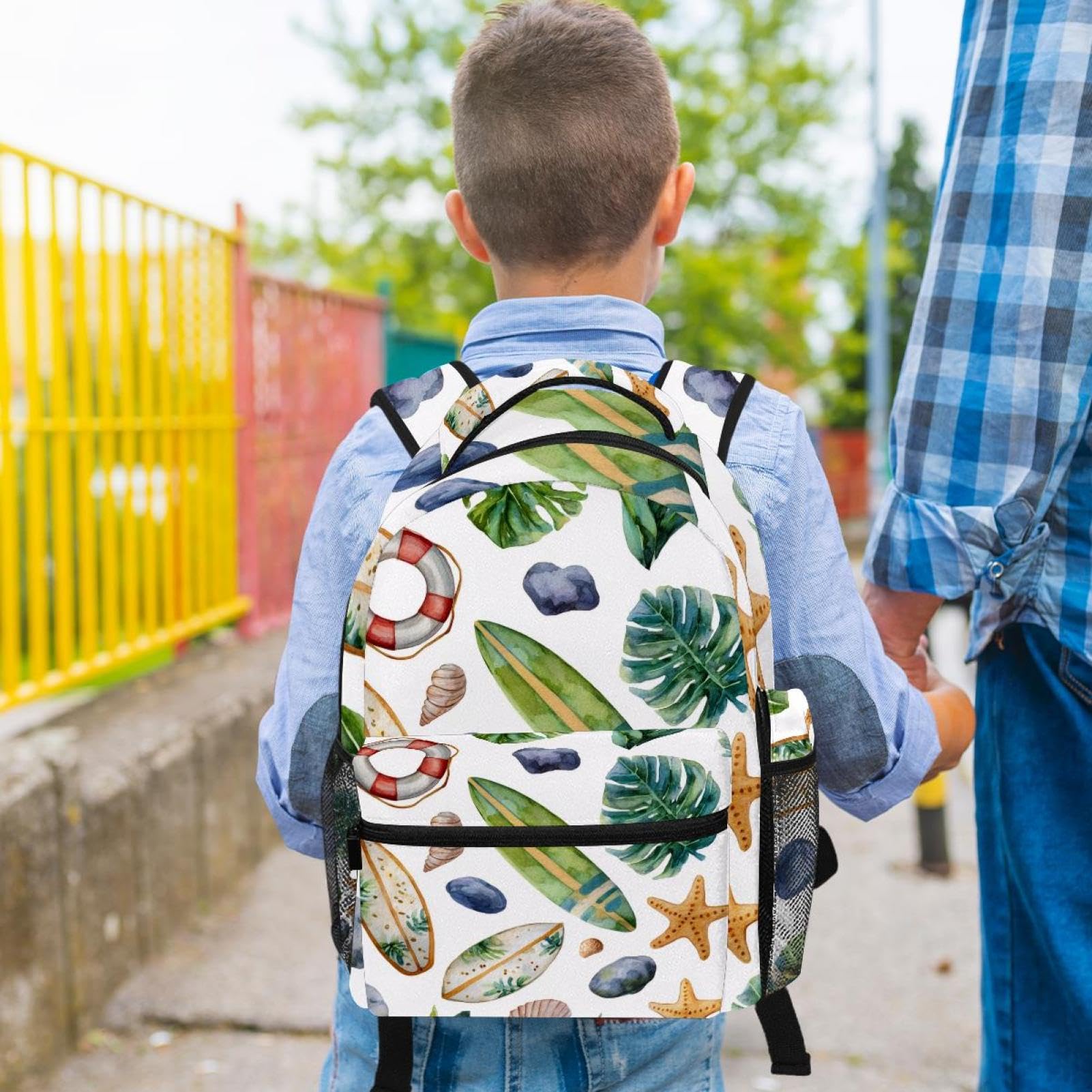 Set di zaino per la scuola con borsa per il pranzo e astuccio, set da 3 pezzi, zaino da viaggio, zaino casual per adolescenti, ragazze, ragazzi, primaria, junior, mezza estate, vacanze