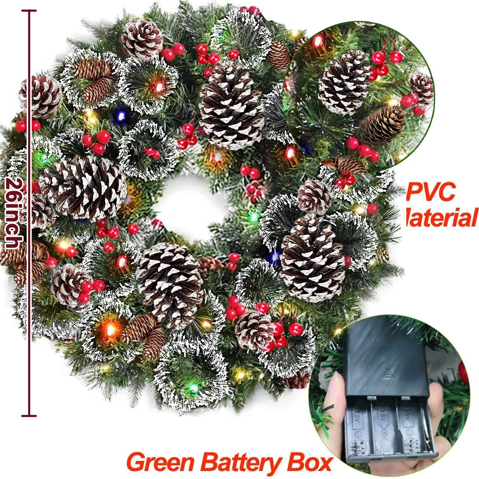 巨大クリスマスリース　ライト付き 巨大クリスマスリースくぐり】東浦口ゲート入ってスグのところに設置し