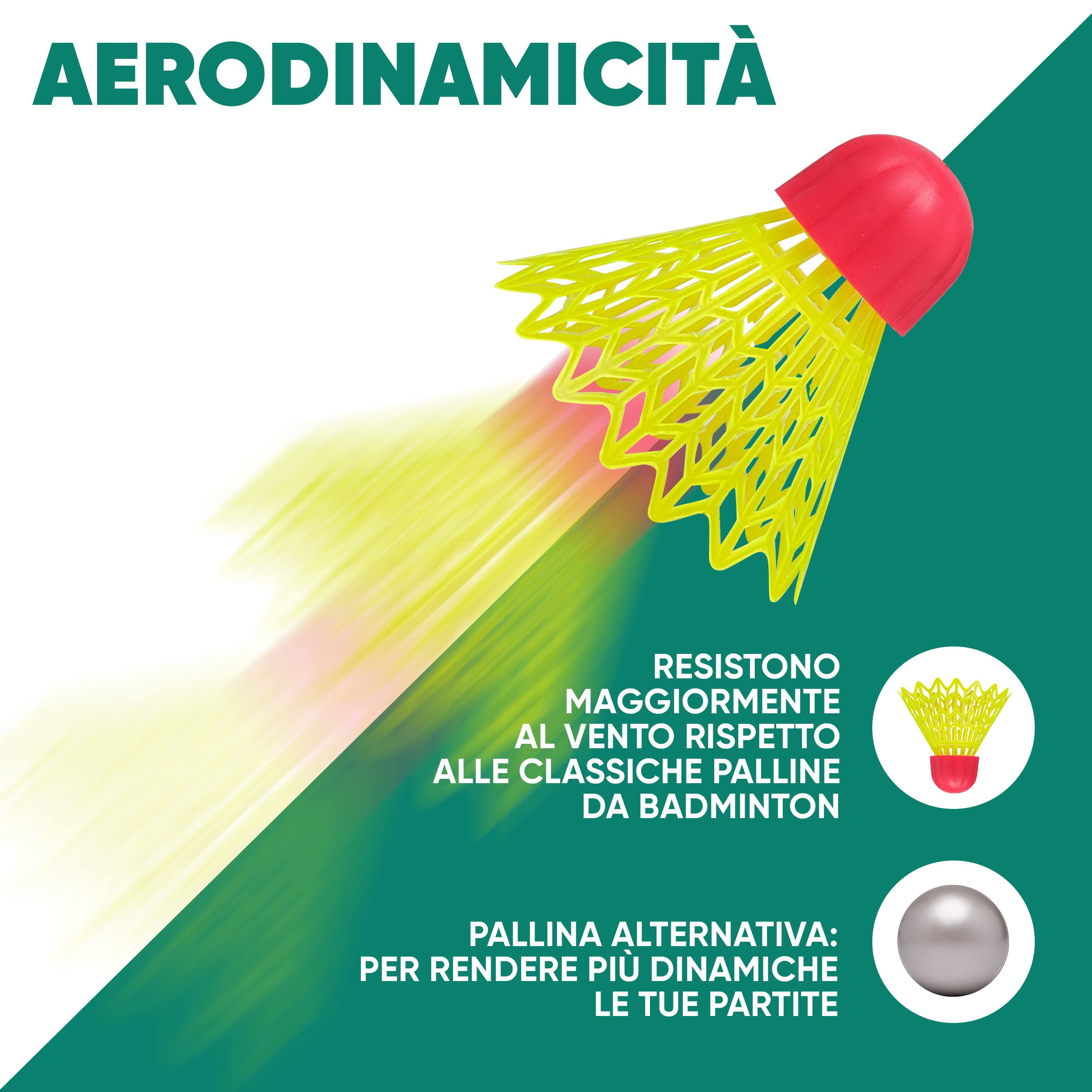 Apollo Set da Speed Badminton | Racchette Badminton in Diversi Colori | Badminton Set | Set Racchetta Squash | Badminton Racchette e Borsa| Racchetta Crossminton | Volano Bambini