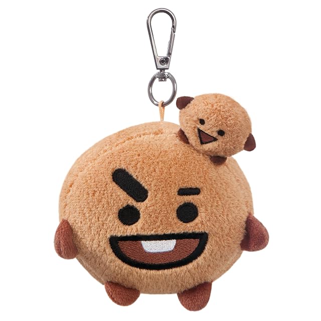 Aurora World 61337 BT21 Shooky - Llavero con Clip, Color marrón