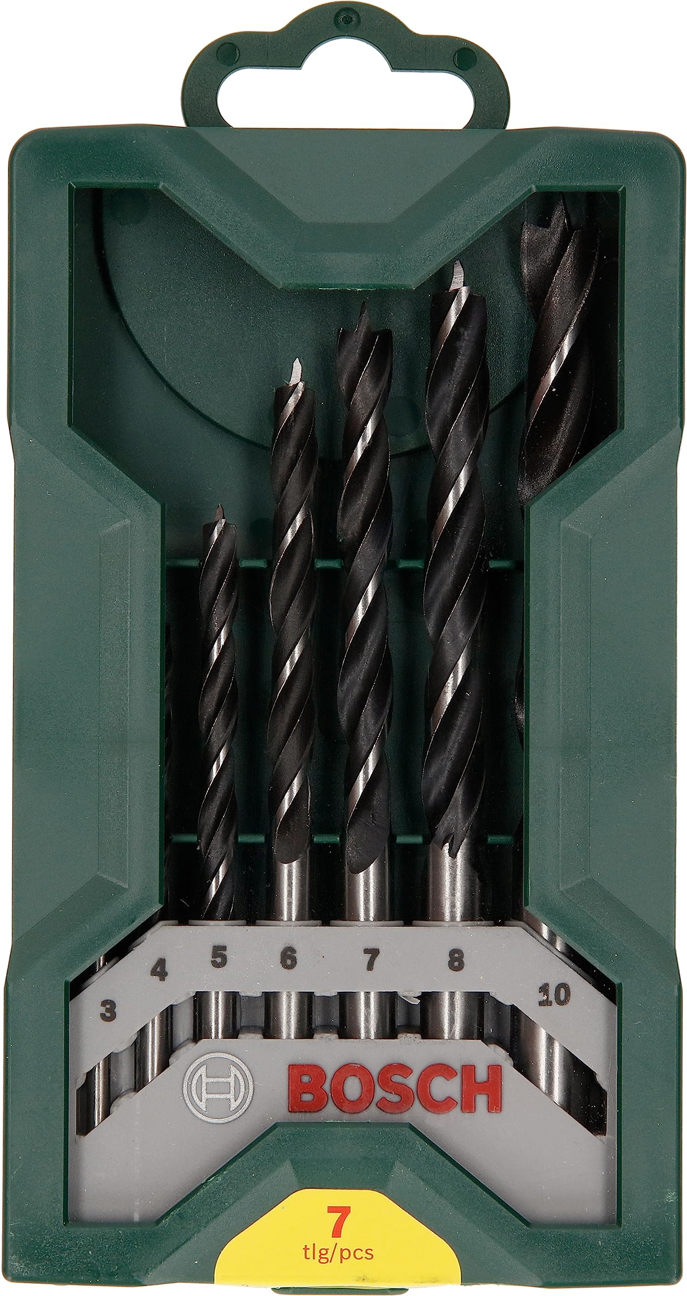 Bosch 7 pces. Kit de forets à bois hélicoïdaux Mini-X-Line & Bosch Professional Ensemble de 25 forets hélicoÏdaux HSS PointTeQ (pour métal, ProBox, accessoires pour perceuses-visseuses)