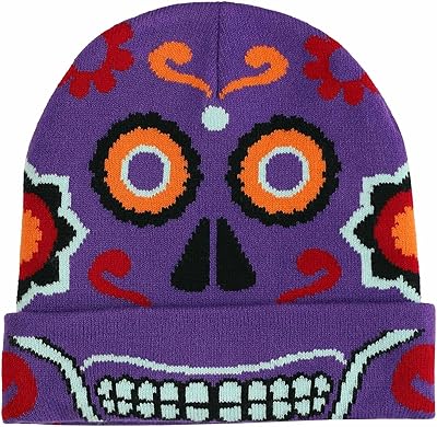 Fun Costumes Day of The Dead Beanie Standard Multicolor