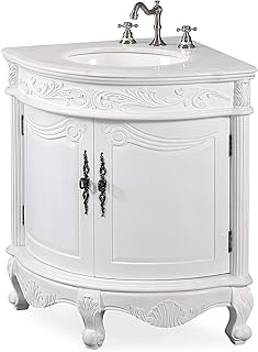 10 Corner Kitchen Sink Ideas That Improve Workflow 40 Benton Collection Antique White Bay-View Corner Bathroom Sink Vanity Mod...