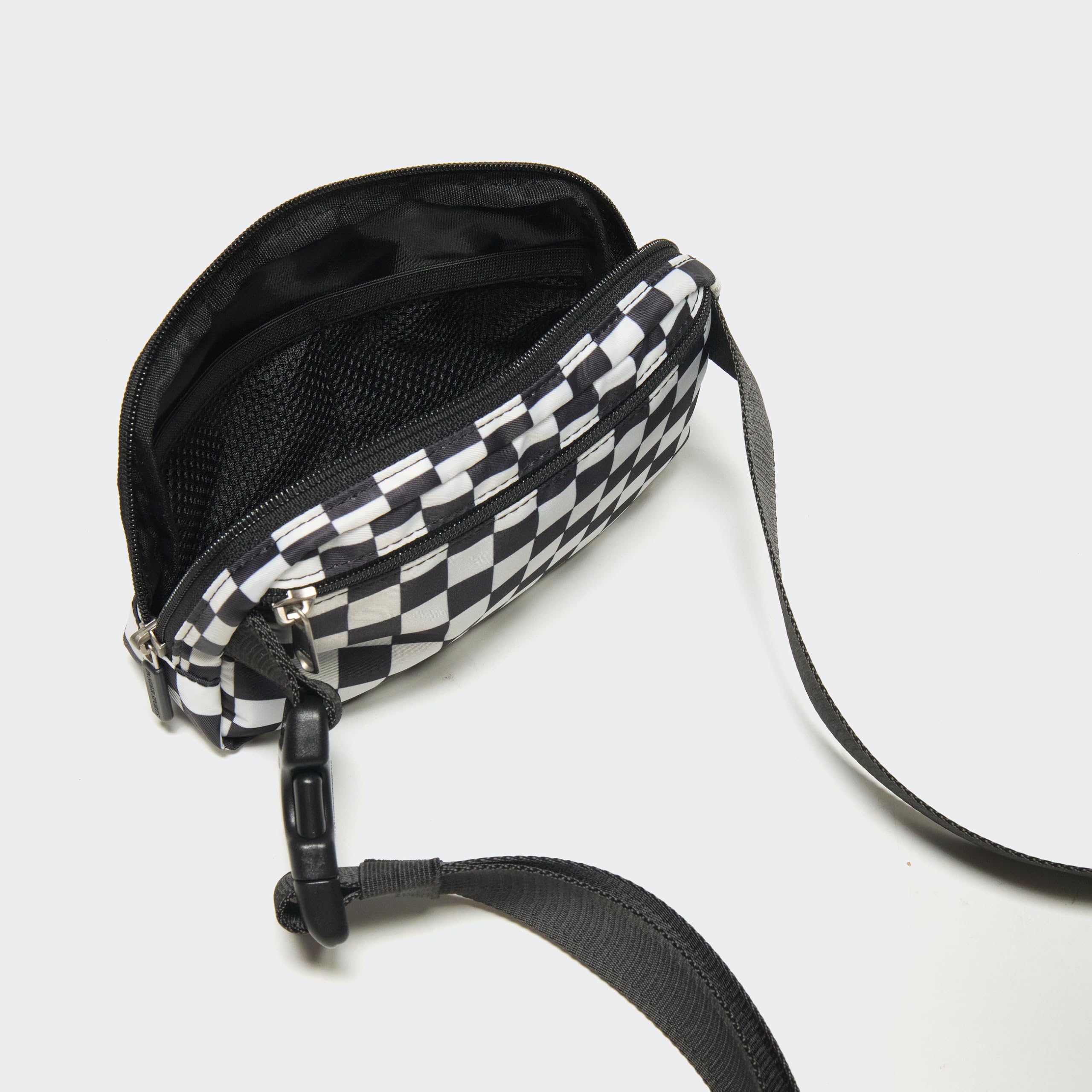 Pander Nylon Fanny Pack for Women, Two-Way Zipper Crossbody Bag view 6