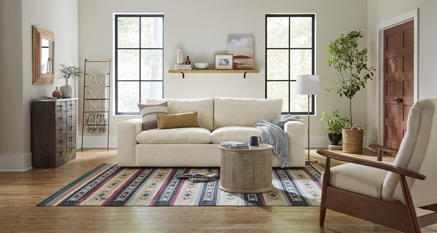 Exclusive Discount 80% Offer Amazon Brand – Stone & Beam Commodore Casual Round Coffee Table, 23.6W, Whitewash Mango Wood