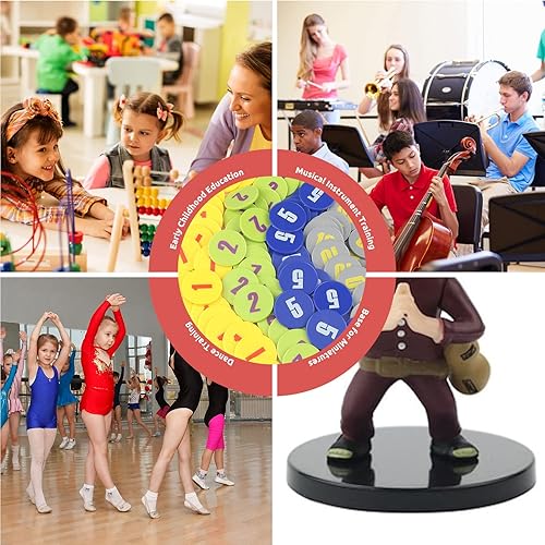 Vista 40 de Juego de 100 fichas de póquer – Monedas circulares de plástico de 1.58 pulgadas para juegos y contar, 0.16 oz cada una, accesorios perfectos