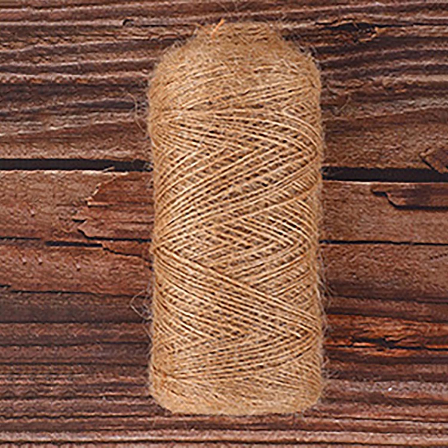 Natural Jute Twine,for Arts Crafts Gift Wrapping Gardening Tomato Climbing Plant Tie Floristry Packing Decor(1MM-1 Ply)(Size:1000M,Color:Brown)
