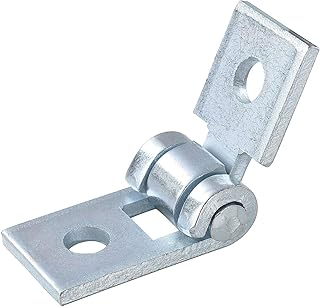 Global Industrial 2 Hole Adjustable Hinge, Electro-Galvanized Zinc, 4-3/4