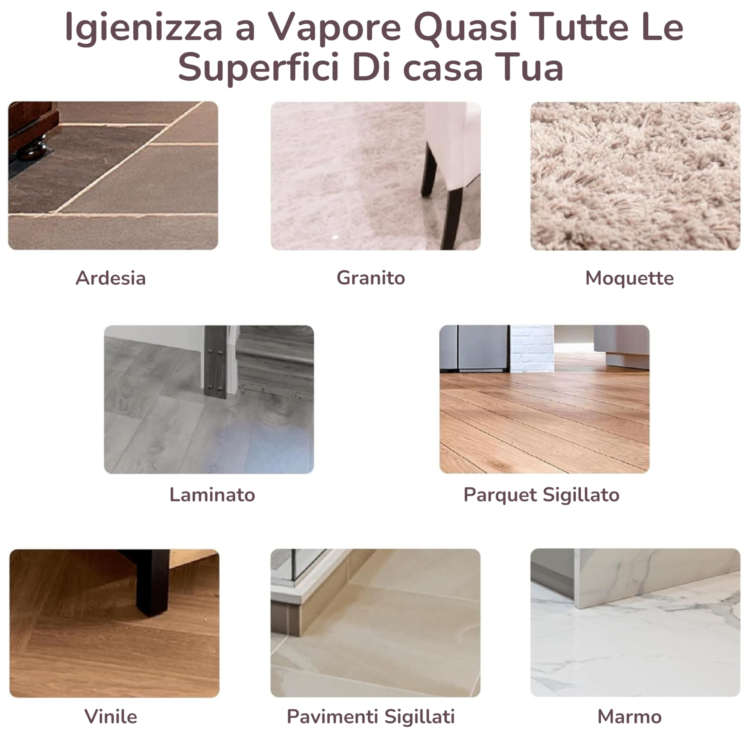 H2O HD PRO Scopa a Vapore 2 in 1 e Pulitore Portatile – 1500W, Serbatoio 450ml, Filtro Acqua + Sistema H2O E3 – Igienizza Pavimenti, Tappeti e Tessuti senza detergenti