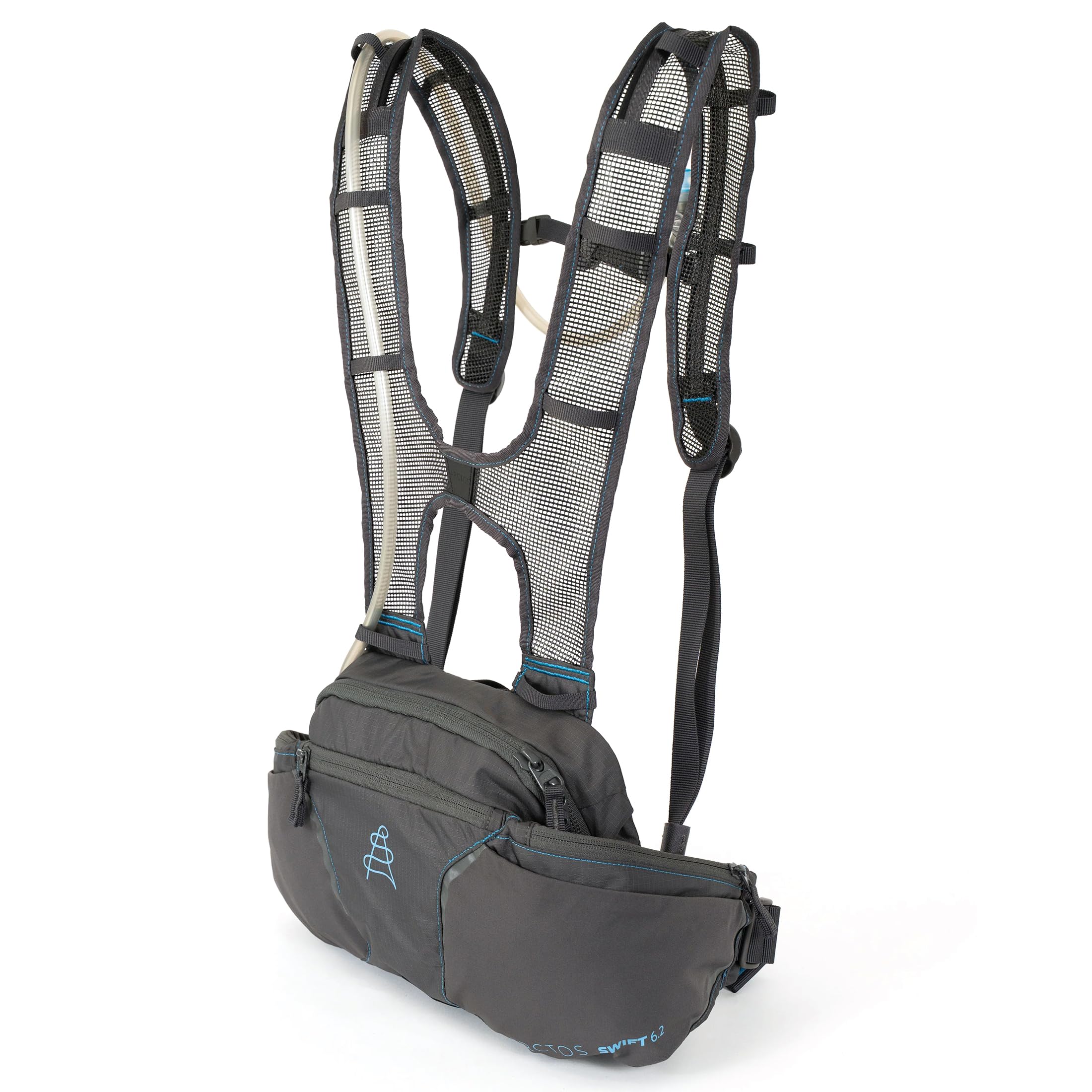 Mountain Bike Hydration Pack with Bladder - Arctos Lumbar MTB Hydration Backpack, Bounce-Free Lower Back Design, Includes Water Bladder
