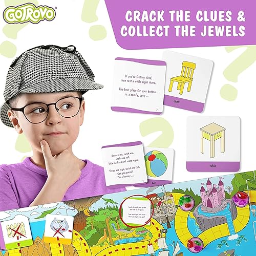 Miniatura 4 de Juego de caza del tesoro Gotrovo, para exterior, 100 cartas de pistas, para niños