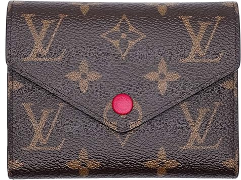 Amazon ルイヴィトン 財布 Louis Vuitton M モノグラム ポルトフォイユヴィクトリーヌ レディース 二つ折り財布 フューシャ 茶色 並行輸入品 財布