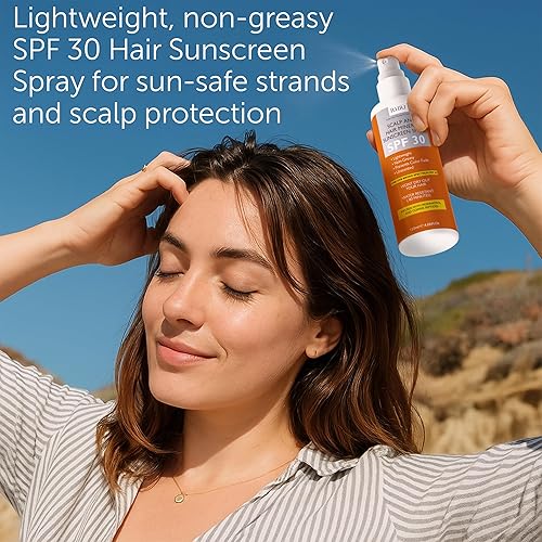 Miniatura 6 de Spray protector solar para el cabello SPF 30 de alta calidad, protección UV no grasa para cabello y cuero cabelludo, evita la decoloración y la