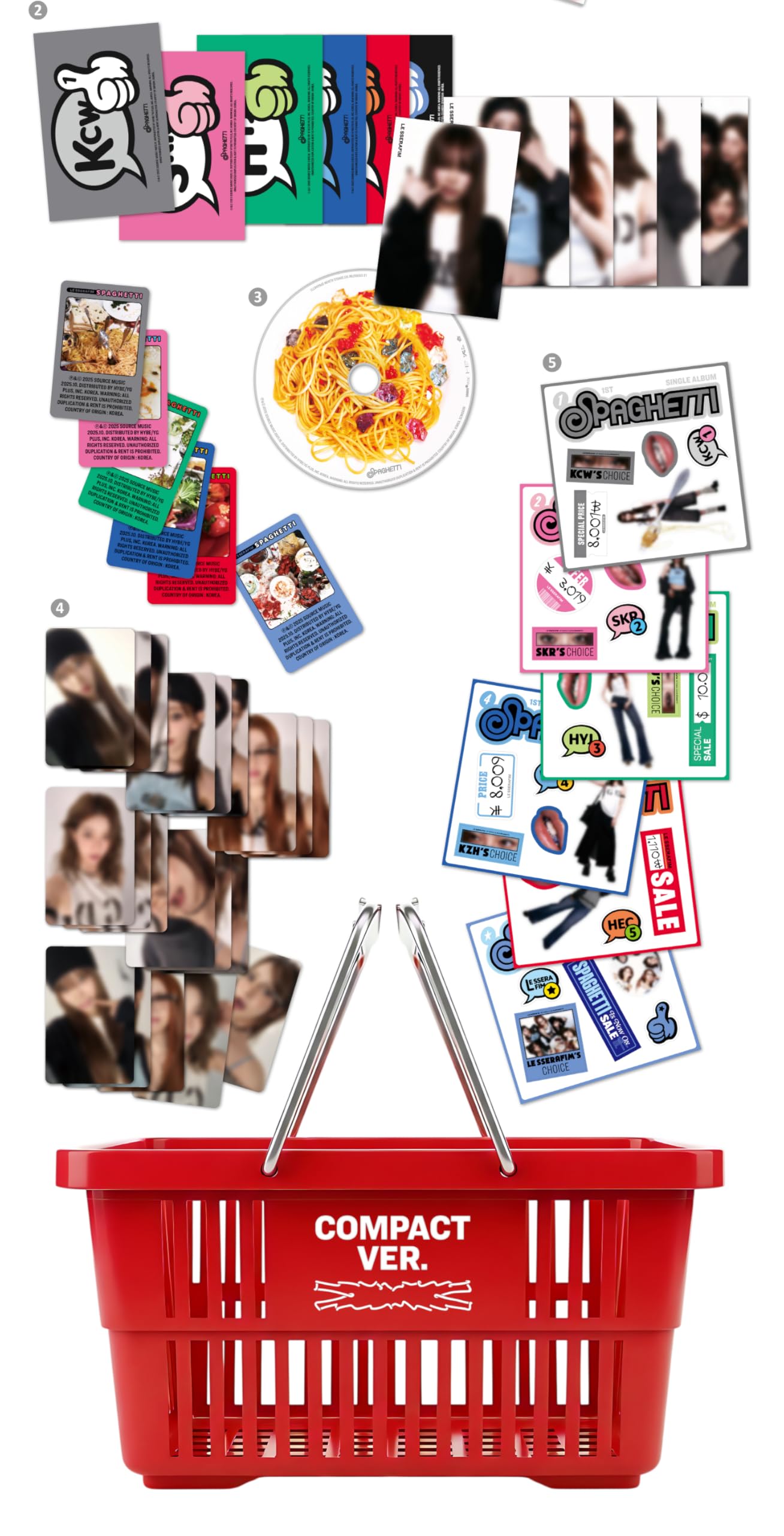 Amazon.co.jp: LE SSERAFIM SPAGHETTI 1st Single Album アルバム with