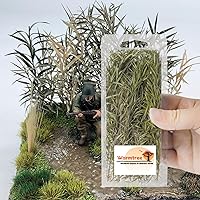 Vista 1 de Warmtree Arbustos en miniatura Modelo Arbustos Arbustos largos Diorama Árboles para tren Paisaje Ferrocarril Paisaje Arena Diseño Militar, Verde