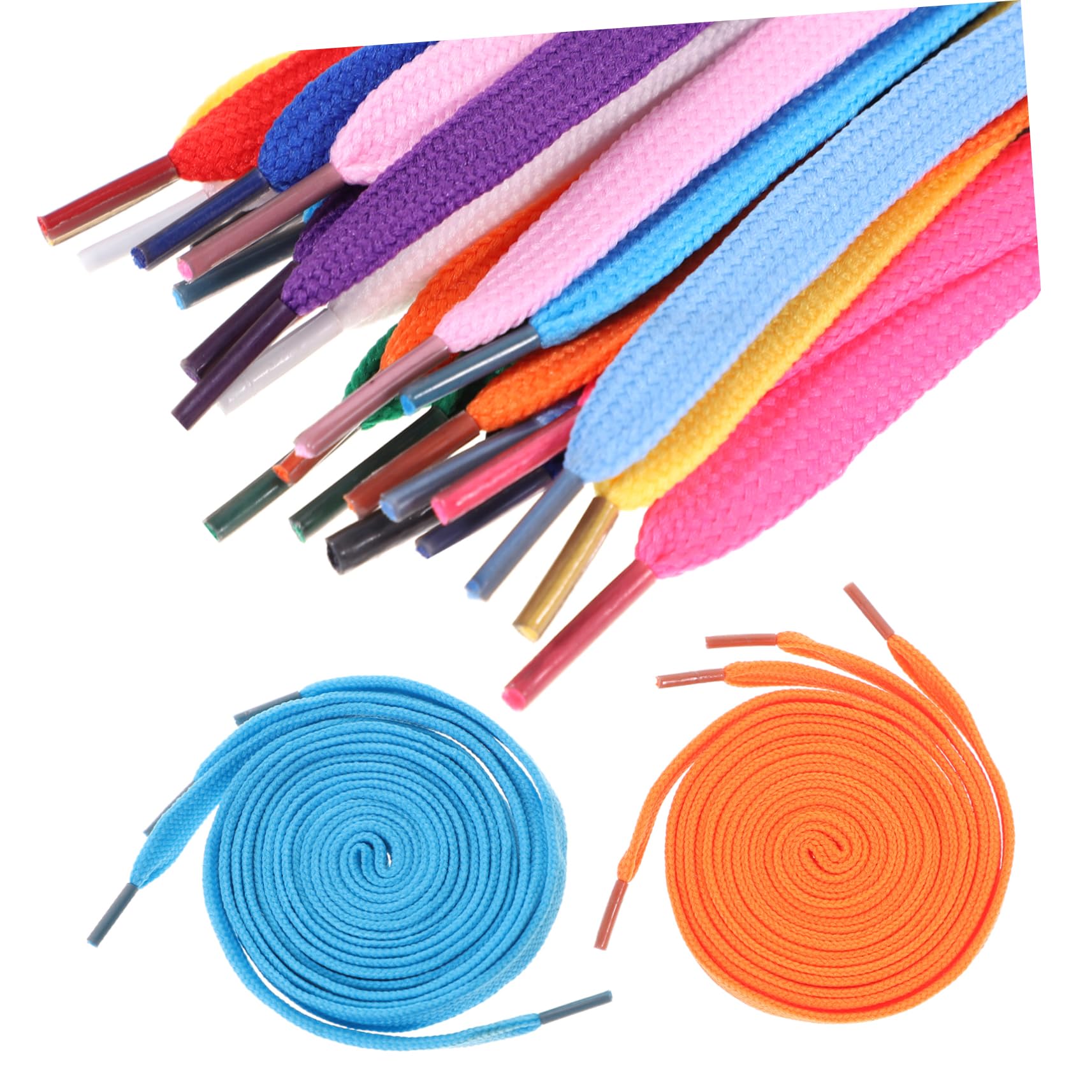 Ipetboom 12 Paia Stringhe Piatte Coloratper Scarpe Sportive e Casual per Sneakers