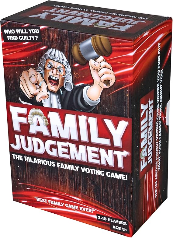 Family Judgement The Hilarious Family Voting Board Game! Great Family