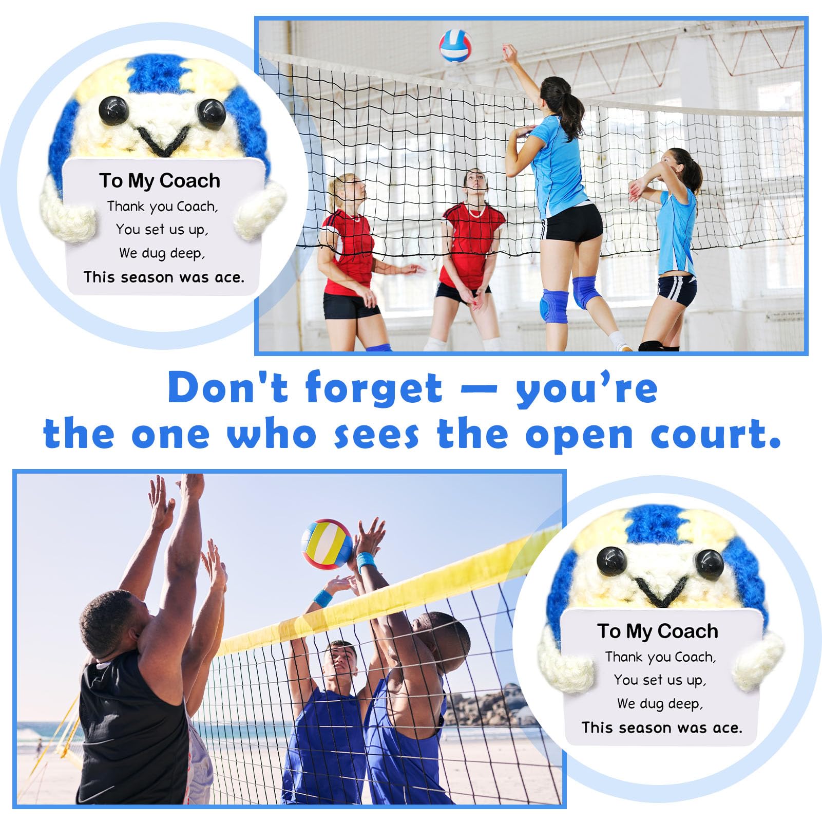 Handmade Collectible Volleyball - Thank You Gift for Coach,Volleyball Coach Appreciation Gift,Team Gifts from Players,InspirationalSports Decor & Memory Keepsake for Volleyballs Lovers