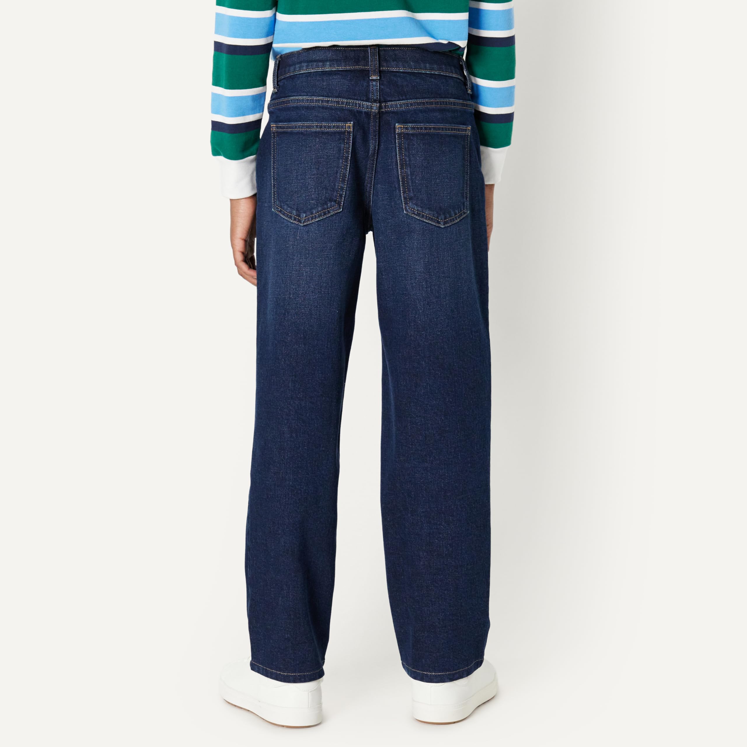 Amazon Essentials Jean Baggy Moyennement Extensible, Coupe Ample Garçon