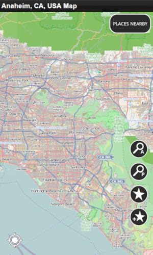Anaheim, CA, EUA - Desligado Mapa