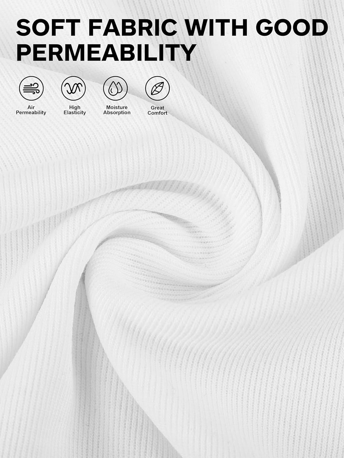 Cooraby 6 Pack Toddler Tank Top Kids Undershirts Soft Undershirt for Boys and Girls - Image 5