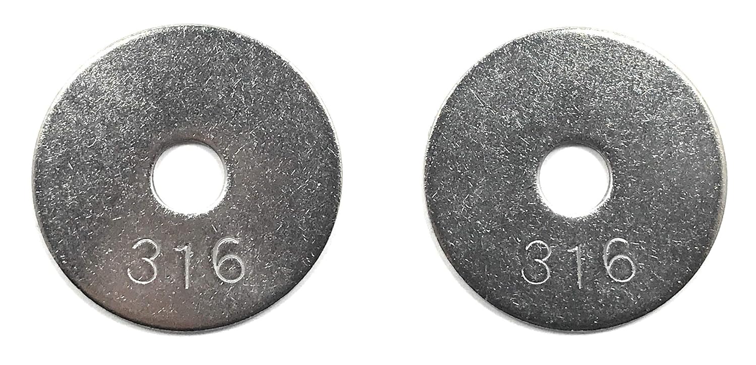 5/16 ID x 11/2 OD Stainless Steel Fender Washer Large OD Flat Washers
