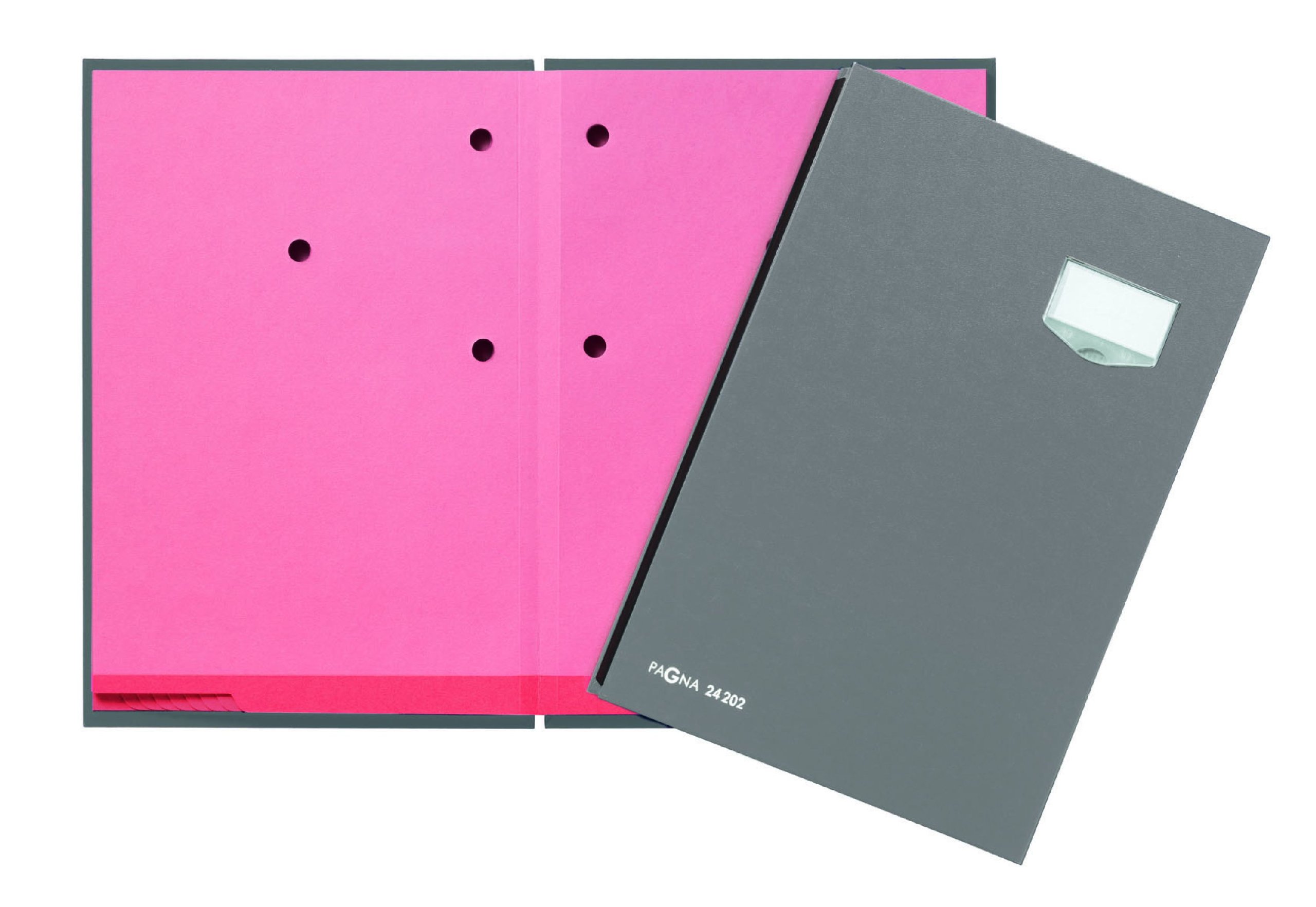 Pagna Unterschriftsmappe 20-teilig Eco grau (Packung mit 2)