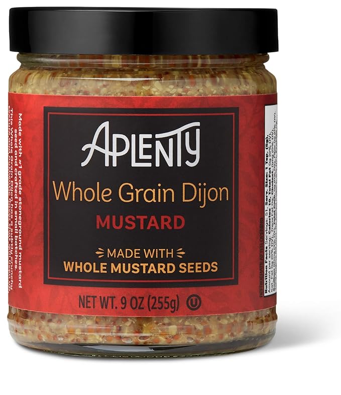 Amazon Brand Aplenty, Whole Grain Dijon Mustard, 9 oz